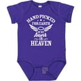 thumbnail image 3 of Inktastic Handpicked for Earth by My Aunt in Heaven with Angel Wings Boys or Girls Baby Bodysuit, 3 of 5