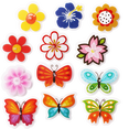 thumbnail image 4 of MINI-FACTORY Bike Wheel Spoke Decoration Stickers for Kids – Colorful Flower & Butterfly Bike Accessories Easy Clip-On Spoke (24 Pcs, 12 Designs), 4 of 5
