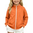 thumbnail image 2 of Kezqiaxn Teen Boy Clothes Fall Fashion Stand Collar Long Sleeve Zip Up Sweatshirts with Pockets Boys Jacket Size 5-16, 2 of 9