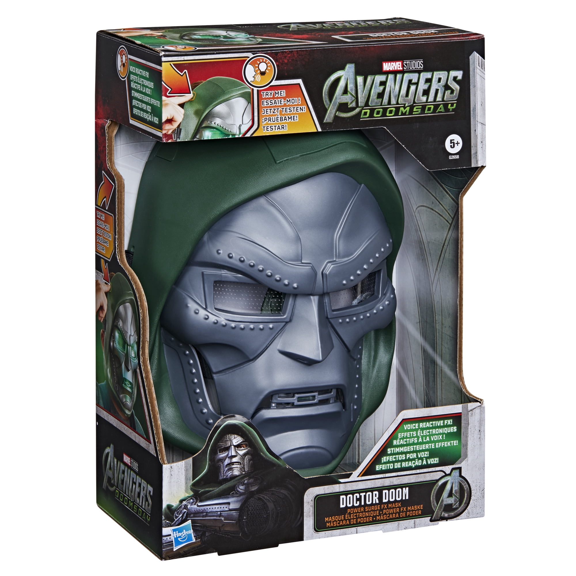 Marvel Studios' Avengers Doctor Doom Power Surge FX Mask for Ages 5 and up