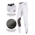 thumbnail image 5 of KERRITS Women's Crossover II Knee Patch Riding Breech, Color: White, Size: L, 5 of 7