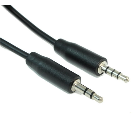 2ft 3.5mm TRS Male to 3.5mm TRRS Angled Male LINE LEVEL RECORDING Cable