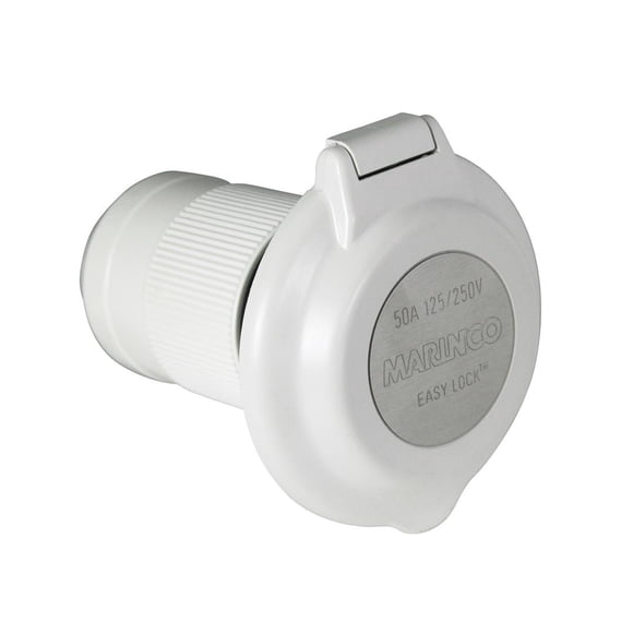Réceptacle 6344EL-BRV pour Usage Extérieur/intérieur; Forme Contour; Puissance 125/250 Volts/50 Ampères; Interrupteur Sans Défaillance au Sol; Réceptacle Unique; Blanc