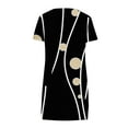 thumbnail image 5 of Drses Summer Dresses for Women 2024 Women's Fashion Printed Short Sleeve Round-Neck Mid-Calf Dress Women's Casual Dresses, 5 of 5