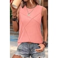 thumbnail image 4 of Camiseta Sin Mangas Informal de Cuello Redondo y Corte Holgado para Mujer, Color Rosa S, 4 of 9