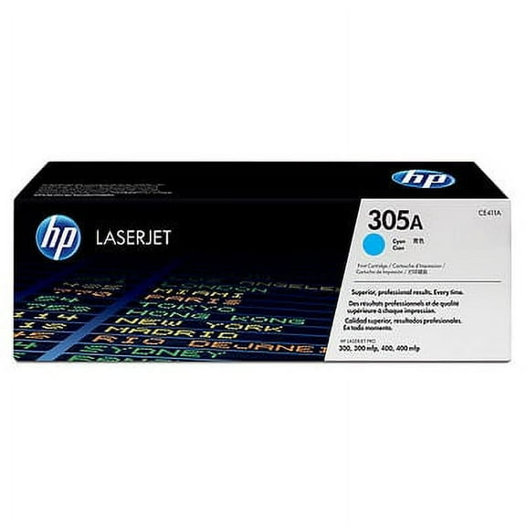 HP 305A (CE411A) Toner Cartridge, Cyan