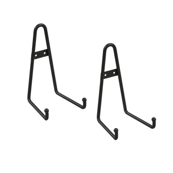 Tripar Large Wall/Tabletop Display Stand for Plates, Artwork, Bowls, Framed Photos - Black (2 Pack)