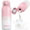 thumbnail image 1 of Calentador portátil de biberones Umakep 355 ml, doble modo, rosa, 1 of 8