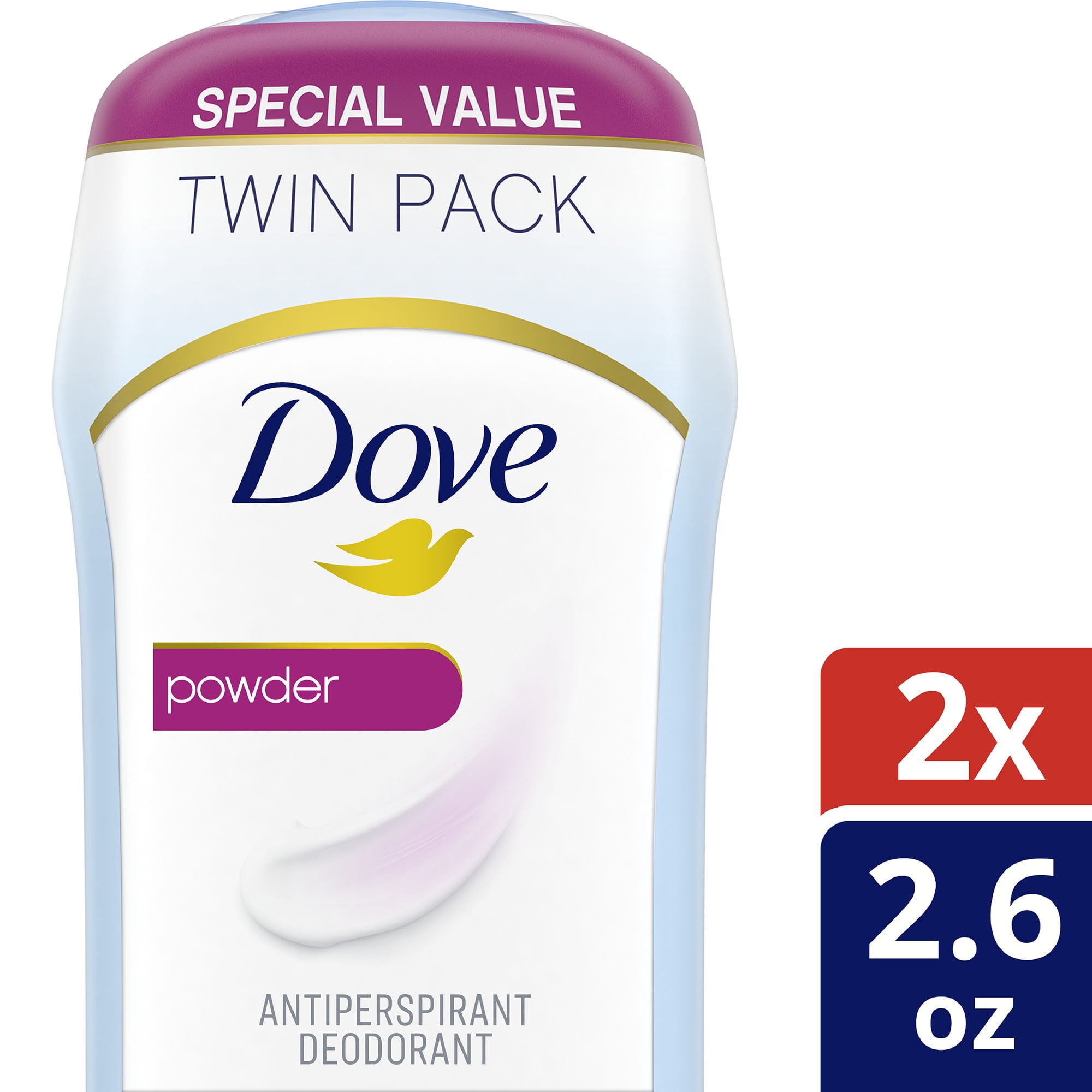 Dove Invisible Solid Antiperspirant Deodorant Stick Powder, For All Day