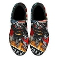 thumbnail image 2 of Sprint Car Racing American flag Shoes Sneakers Black Size 12, 2 of 7