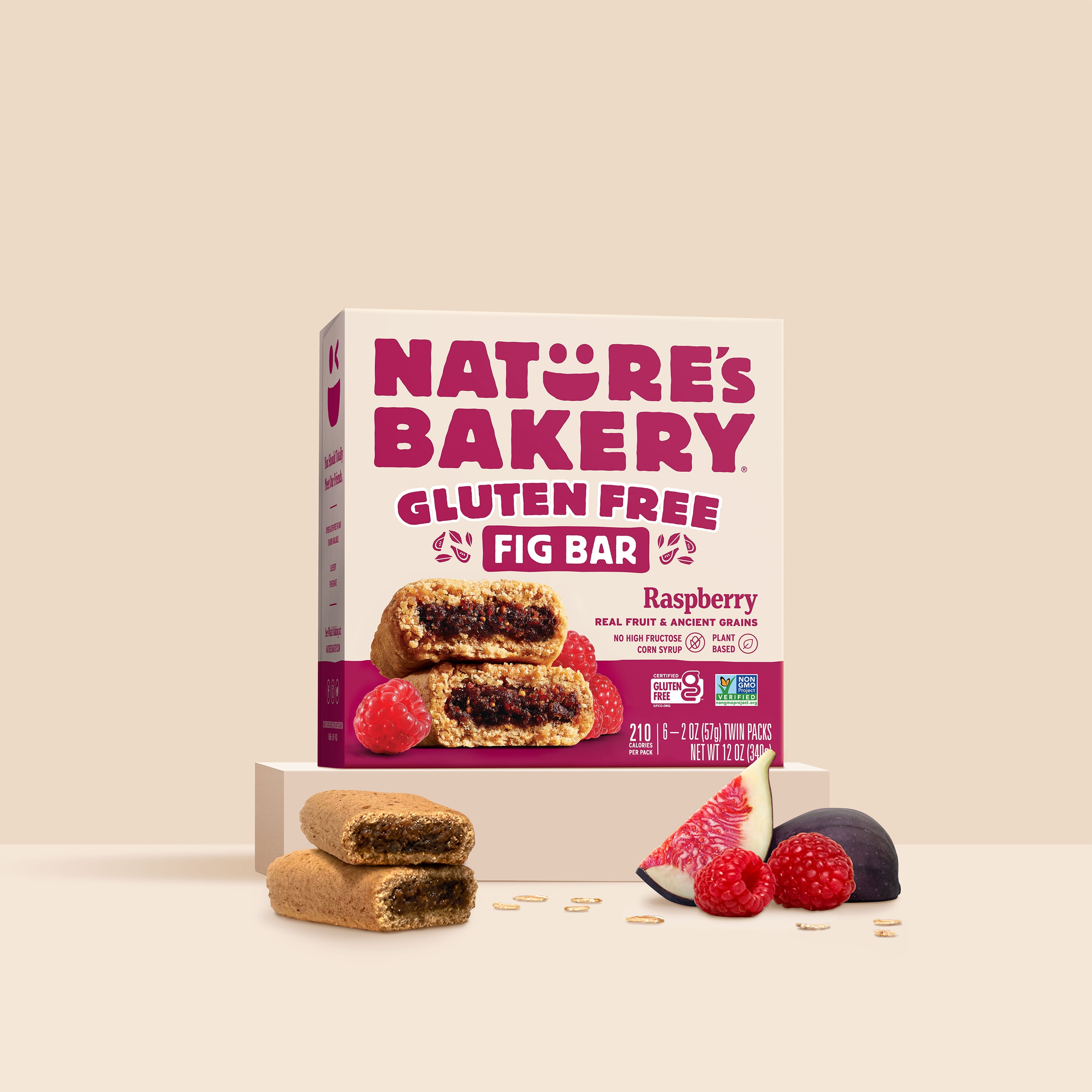 Nature's Bakery Gluten Free Raspberry, 2 oz Snack Bars (36 Ct), Vegan, Non-GMO, Plant-Based
