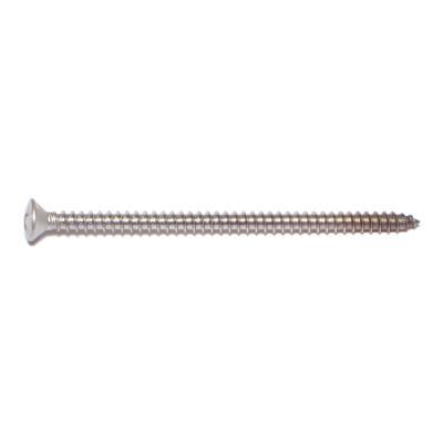 

#8 x 3 18-8 Stainless Steel Phillips Oval Head Sheet Metal Screws SMSOSS-140