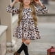 thumbnail image 5 of Vestido Para Niñas, Ropa Para Niñas Pequeñas, Vestido De Manga Larga De Leopardo Para Primavera Y Otoño, Vestido De Pastel, Vestido De Princesa Blanco Odeerbi LM103-7330, 5 of 9