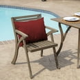 thumbnail image 3 of ARDEN Outdoor Cushion Pillow Back, 23 x 17, Water Repellent, Fade Resistant 17 x 23, Ruby Red Leala, 3 of 9