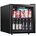 thumbnail image 3 of Kndko Mini Beverage Refrigerator - 48 Can Mini Fridge with Digital Temperature Control, LED Light, Reversible Door, Perfect for Home, Office, Bar, and Game Room - 1.3 Cu.Ft, Black, 3 of 4