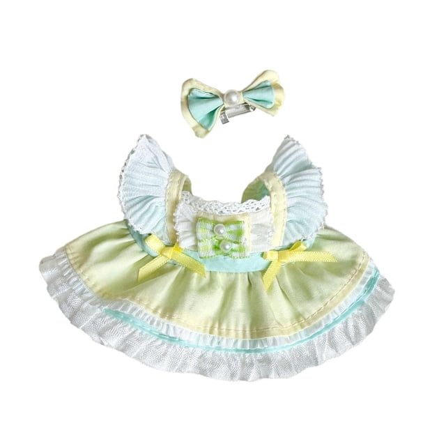 Ropa para muñecas de 15 cm y 17 cm, accesorios para fotos, disfraces y muñecos de peluche. verde