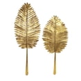 thumbnail image 2 of Excellent Set Of 2 Milano Gold Leaf Wall Leaves, 2 of 2