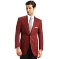 thumbnail image 1 of Men's Elegant Modern 2 Button Notch Lapel Blazer, 1 of 1