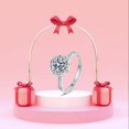 thumbnail image 5 of BNNG Silver Rings for Women Adjustable Rings Various Finger Open Rings Round Birthstone Rings for Women Promise Band Rings Jewelry Gifts for Birthday Christmas Mother`s Day, 5 of 5