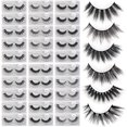 thumbnail image 1 of AIR-30 Pairs 6 Styles Faux Mink Eyelashes, Natural Look to Dramatic Fluffy False Eyelashes, Handmade Reusable Soft Fake Eyelashes (30 Pairs + 30 Portable Boxes), 1 of 4