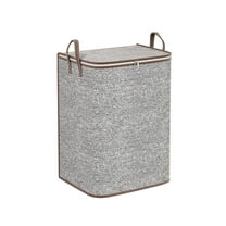 Storage Bins with Handle and Zipper, Fabric Storage Bins with Lids, Closet Organizers and Storager, Storages Bags for Clothes, Blanket Storages, Non-Woven Fabric, Large Capacity, Foldable