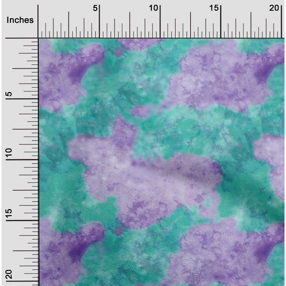 oneOone Cotton Poplin Twill Turquoise Green Fabric Texture Watercolor Sewing Fabric By The Yard Printed Diy Clothing Sewing Supplies 56 Inch Wide