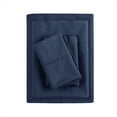 thumbnail image 5 of Comfort Classics Peached Percale 100% Cotton Sheet Set, Navy, Cal King, 5 of 9