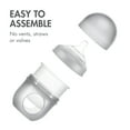 thumbnail image 4 of Boon Nursh Reusable Silicone Pouch Baby Bottle, Air-Free Feeding, Gray Multi Pack, 4 Oz, 3 Pk, 4 of 10