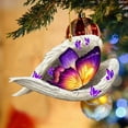 thumbnail image 6 of Memorial Ornament - Cute Sleeping-Wing Butterflys Hanging Ornament, 6 of 7