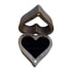 thumbnail image 3 of Caja de madera para anillos de boda, elegante y portátil, con forma de corazón, para guardar joyas, para propuestas de matrimonio o cumpleaños., 3 of 8