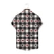 thumbnail image 4 of Ceisia Men Casual Fashion Turndown Collar Stripe Printing Gift Short Sleeve Button Shirt, 4 of 6