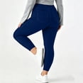 thumbnail image 4 of TEAJOPSUU Womens Plus Size Ankle Jeans Stretchy High Waist Jeggings Tummy Control Skinny Denim Pants with Pockets Trendy Casual Slim Trosuers L-4XL Navy, 4 of 7