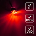 thumbnail image 7 of LINLIN 3/4" Round LED Front Rear Side Marker Indicators Light Waterproof Bullet Clearance Marker Light 12V for Car Truck, 7 of 7