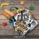 thumbnail image 5 of Fotbe French Food Bolsa Tote con Estampado para Mujer, Bolsos con Cremallera, Bolsa de Hombro Casual de Gran Capacidad con Bolsillos Internos, 5 of 7
