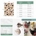thumbnail image 6 of Farmhouse Rooster Balloon Curtains 63 Inch Length for Living Room/Bedroom, Vintage Watercolor Flowers Beige Rod Pocket Privacy Door Curtains Decorative Tie Up Shade for Window 52"x63", 6 of 8