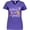 Purple, variant on Inktastic Believe in Fairies Women's V-Neck T-Shirt