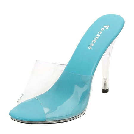 XDDST Blue Women s Dress Sandals Fashion Women Sexy High Heels Transparent Sandals Casual Shoes Womens Sandals 2024