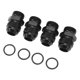 thumbnail image 5 of 4Pcs ORB Male Fitting Aluminum Alloy 1500PSI O Ring Male Flare Adapter for Oil Cooler Fuel Pump 8AN ORB to 10AN, 5 of 9