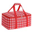thumbnail image 3 of Bolsa térmica grande, bolsa de Picnic aislada, bolsa de mano, contenedor portátil para entrega de alimentos, bolsa de almuerzo para viaje, Camping, , Rojo, 3 of 8