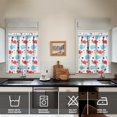 thumbnail image 4 of Kitchen Curtains 36 Inch Short - 3 Panel Set, Shark Whale Dolphin Ocean Theme, Rod Pocket Window Curtain, 100% Polyester for Nautical Farmhouse Kitchen, Easy Wash, 4 of 6