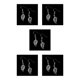 thumbnail image 1 of Qarigey 1 par de aretes de perlas, aretes de moda, ligeros, accesorios para citas, exquisitos, atractivos, hermosos tallados tipo 2 Type2 NO2, 1 of 1