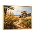 thumbnail image 2 of Designart "Abundance Harvest African Painting II" African Floater Framed Wall Decor, 2 of 7