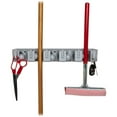 thumbnail image 3 of Genuine Joe Wall Rack Holds 5 Brooms/Tools 6-Hooks f/Hanging Gray 12504, 3 of 3