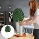 thumbnail image 3 of KAKOWELY 12 hojas artificiales de tortuga de imitación, hojas de monstera falsas con varilla, decoración del hogar, artículos para colgar en la pared (verde, S), 3 of 4