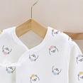 thumbnail image 5 of Gubotare Toddler Girl Pajamas Set Baby Girl Pajamas Toddler Bottom Pjs Nightgown Outfit 3 6 Months (White,3-6 Months), 5 of 7
