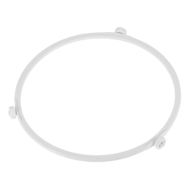 Unique Bargains Microwave Oven Glass Turntable Support Circle Fittings Roller Bracket White 2 Pcs