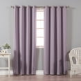 thumbnail image 1 of Best Home Fashion Solid Shiny Back Room Darkening Grommet Curtains, 1 of 10