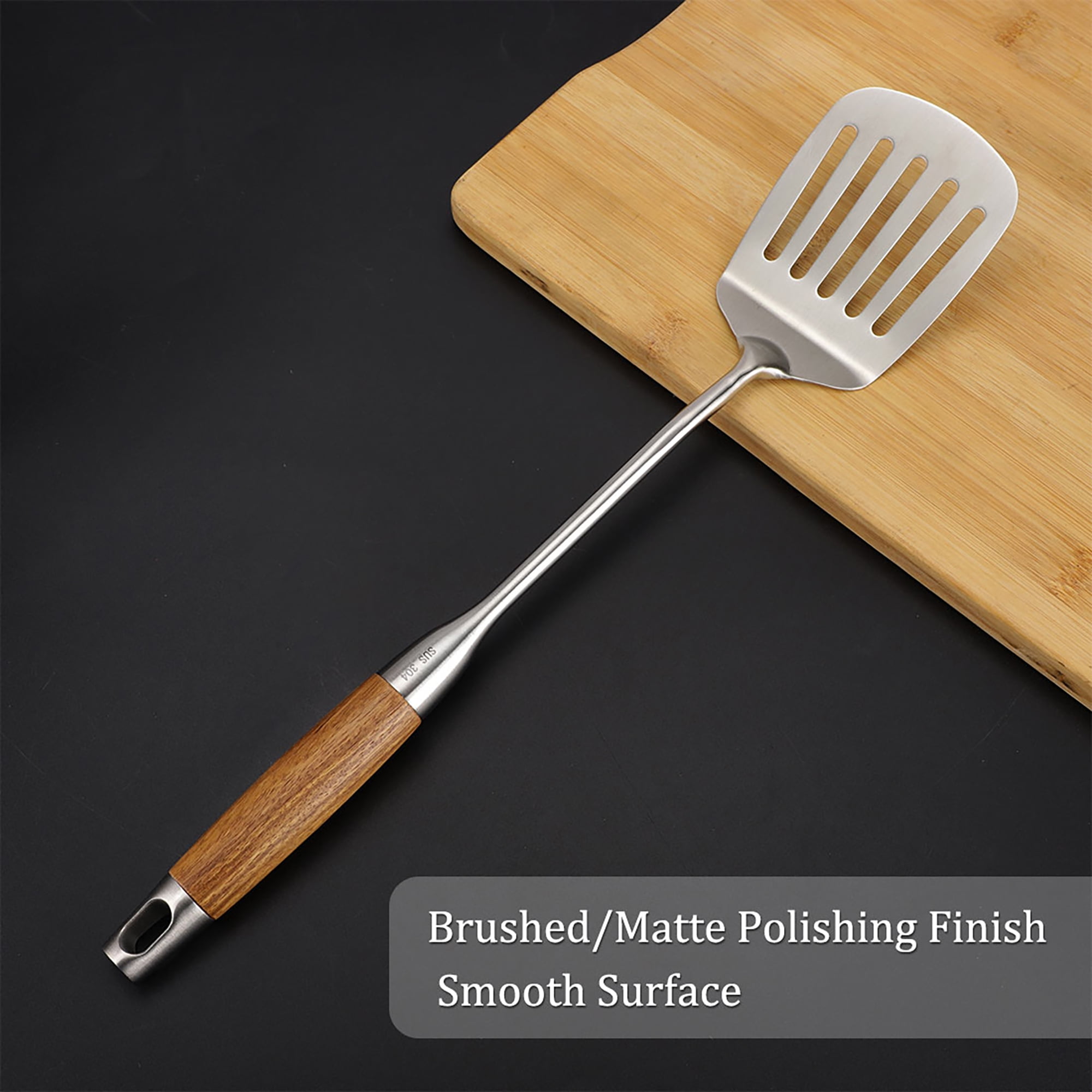 Stainless Steel Slotted Turner Heat Resistant NonSticky Turner Spatula