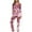 A032-Hot Pink, variant on CALAFEBILA Silk Pj Set Women Button Pajamas for Women Valentine Day Loungewear Notch Collar Heart Print Tops with Pocket and Pants