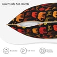thumbnail image 5 of Haiem Animal Print Velvet Soft Solid Decorative Square Throw Pillow Covers Set with Elegant Piping Christmas Cushion Case for Sofa Bedroom Car-16"x16", 5 of 8